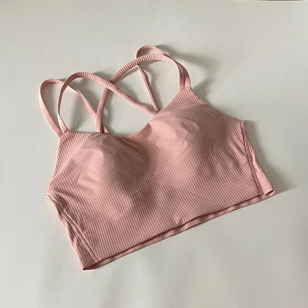 Lululemon Like A Cloud Longline Sports Bra Ribbed